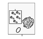 51750B1600 - Brakes: Hub Assembly for Genesis: G80, G90 Image