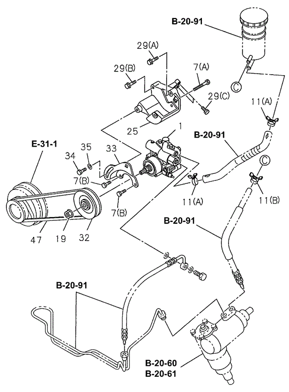 P.S. Control (Engine) for 1997 Honda Passport #0