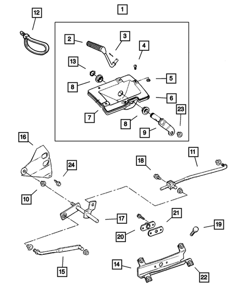Gearshift Controls for 2001 Jeep Cherokee #0