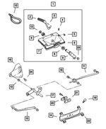 52104100AC - Transfer Case Model 231 [DHJ, DHK, DHN]: Transfer Case Shifter for Mopar Image