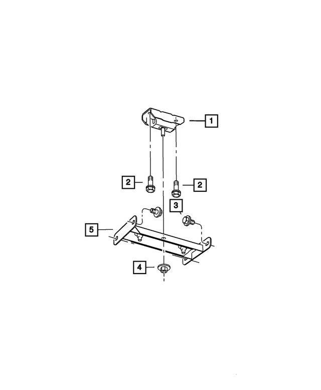 6101058 - Engine Mounting: Hex Head Bolt And Washer for Mopar Image