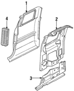 55274622 - Body: Corner Panel for Dodge: Ram 1500, Ram 2500, Ram 3500 Image