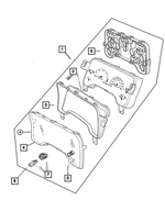 56047017AE - Instrument Panel and Radios and Consoles: Cluster for Mopar Image