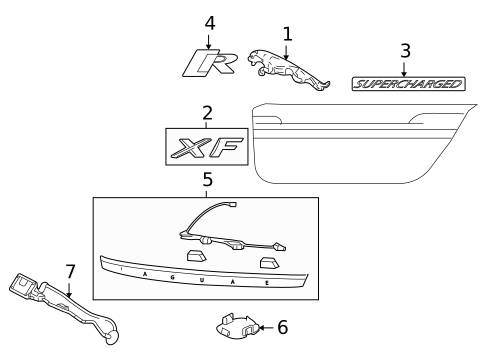 Exterior Trim - Trunk for 2010 Jaguar XFR #0