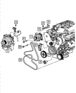 4861578AA - Electrical: Alternator Bracket for Chrysler: Pacifica Image