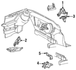 F23Z6038F - Engine: Front Mount for Ford: Tempo | Mercury: Topaz Image