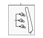 72430SJAA01ZA - Body: Applique for Acura: RL Image