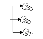 938910400808 - Body: Applique Screw for Acura: ILX, RL, RLX, TLX, TSX Image