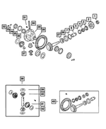 68032258AA - Rear Axle; Corporate 210 MM; Differential and Drive Line: Differential Case Assembly for Mopar Image image
