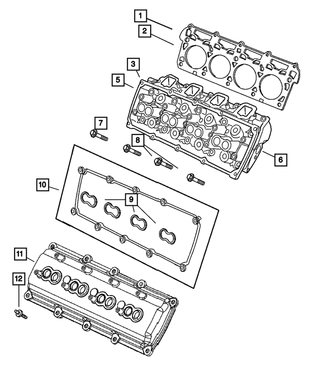 « 5143396AB – Engine 5.7L Eight Cylinder : Cylindre Culasse pour Mopar Image »