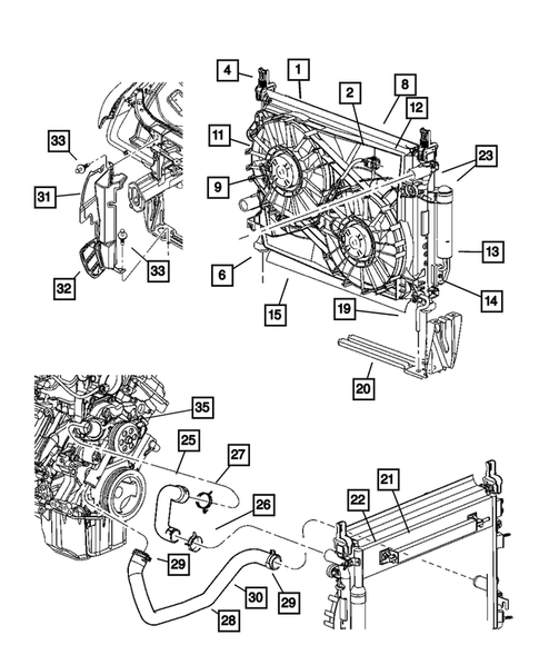 Radiator and Related Parts for 2005 Dodge Magnum #0