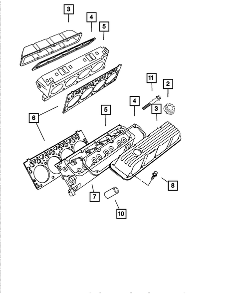 Cylinder Head for 2001 Dodge Ram 2500 #0