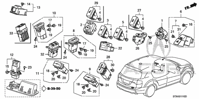 Switch for 2007 Acura MDX #0