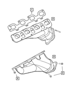 5037398AC - Engine 6.1L Eight Cylinder [ESF]: Exhaust Manifold Gasket for Mopar Image