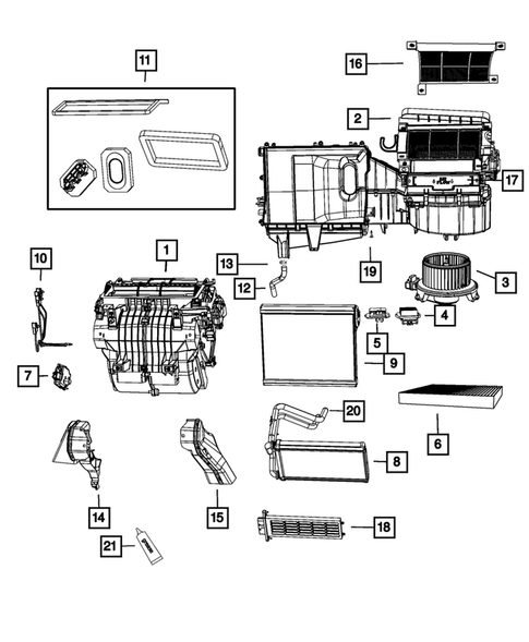 Air Conditioner and Heater Units for 2012 Chrysler 200 #0