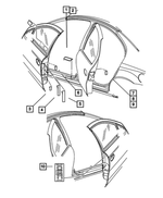 4656997AB - : Tire Pressure Label for Mopar Image