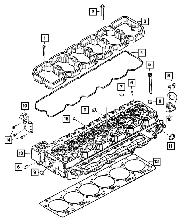 3928873 - 6.7L Turbo Diesel; Engine: Hex Flange Head Bolt, Mounting for Mopar Image