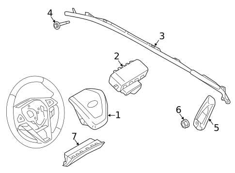 Air Bag Components for 2018 Lincoln MKX #0