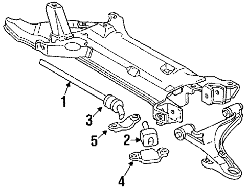 Stabilizer Bar & Components for 1990 Dodge Spirit #0