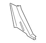 PAB86776600OL8 - Body: Lower Pillar Trim for Porsche: Cayenne Image