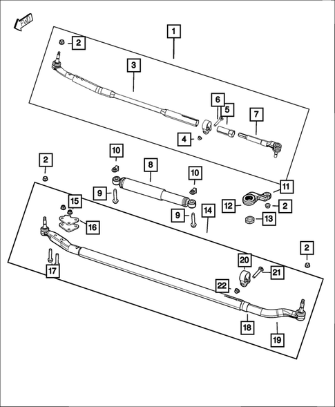 Steering Linkage, and Steering Shock for 2016 Ram 3500 #2