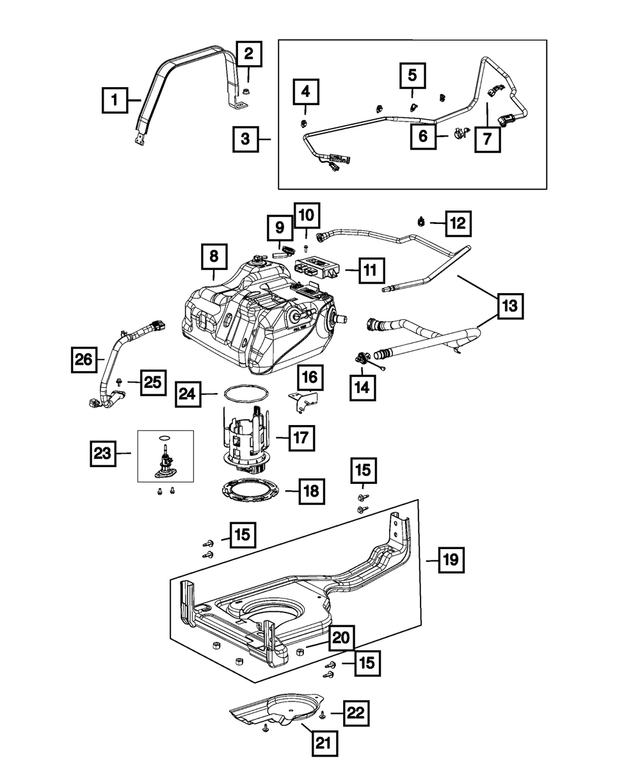 68232840AB - Emission Controls: 2 Way Clip for Mopar Image
