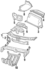 357805591A - Body: Radiator Support for Volkswagen Image
