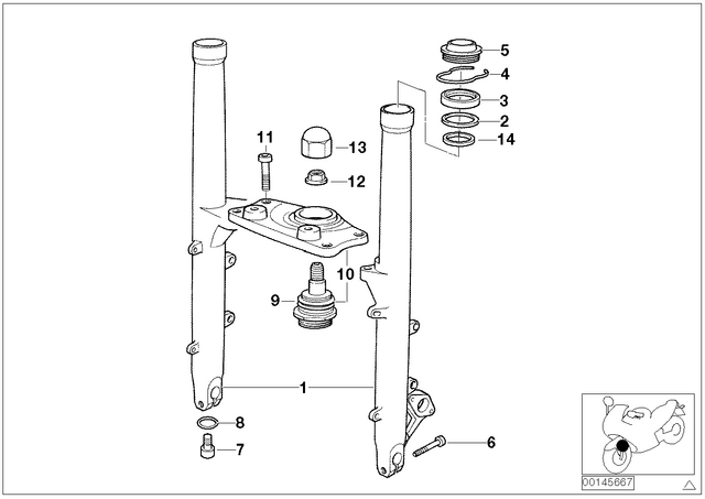 31422314630 - Front Axle, Front Suspension: Shim -  for BMW-Motorrad Image