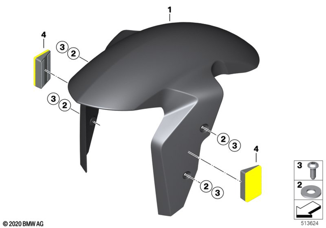 46638534938 - Design: Body screw without shoulder for BMW-Motorrad Image