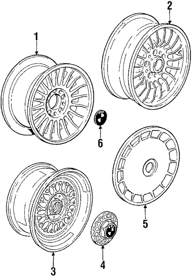 36131180075 - : Hub Cap for BMW: 635CSi, M6 Image