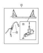 5016511AA - Mopar Accessories - Component Parts: Cargo Tie Down Strap for Mopar Image
