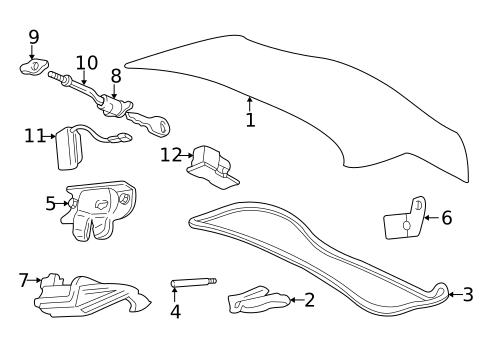 Trunk for 2007 Chevrolet Monte Carlo #0