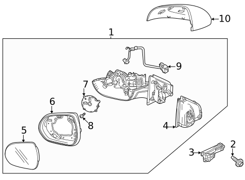 Mirrors for 2025 Buick Encore GX #1