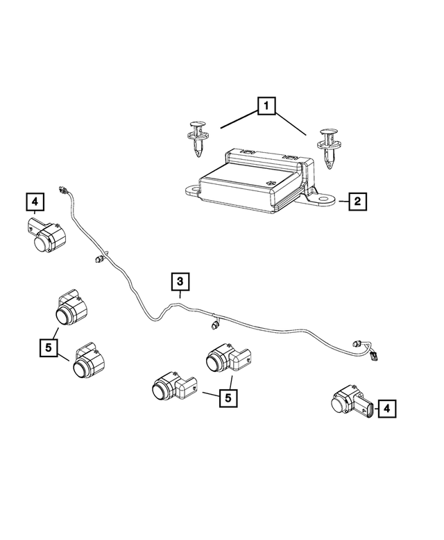 5UT06MBJAA - Electrical: Park Assist Sensor for Jeep: Compass Image