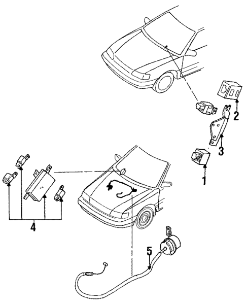 Components On Dash Panel for 1994 Subaru Legacy #0
