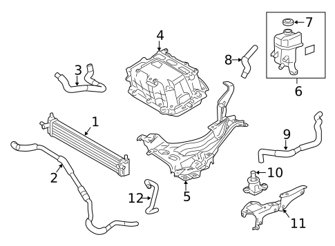 Inverter Cooling Components for 2016 Lexus CT200h #0