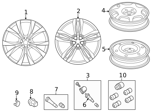 Wheel for 2021 Ford Edge #0