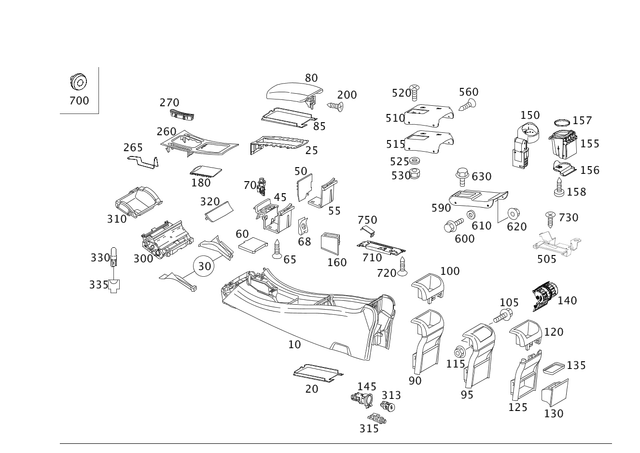 2036830094 - : Insert for Mercedes-Benz: 180C, C230, C240, C280, C32 AMG, C320, C350, C55 AMG Image