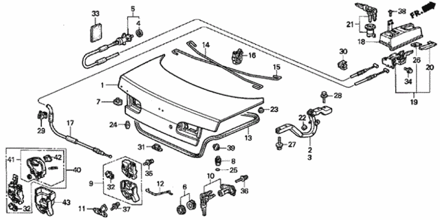 Trunk Lid for 1997 Acura Integra #0