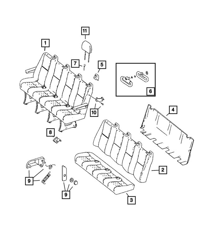 68011003AA - Interior Trim: Seat Belt Guide for Dodge: Sprinter 2500, Sprinter 3500 Image