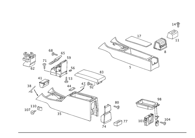 2026800550 - Panelling: Panelling for Mercedes-Benz: C220, C230, C280, C43 AMG Image image