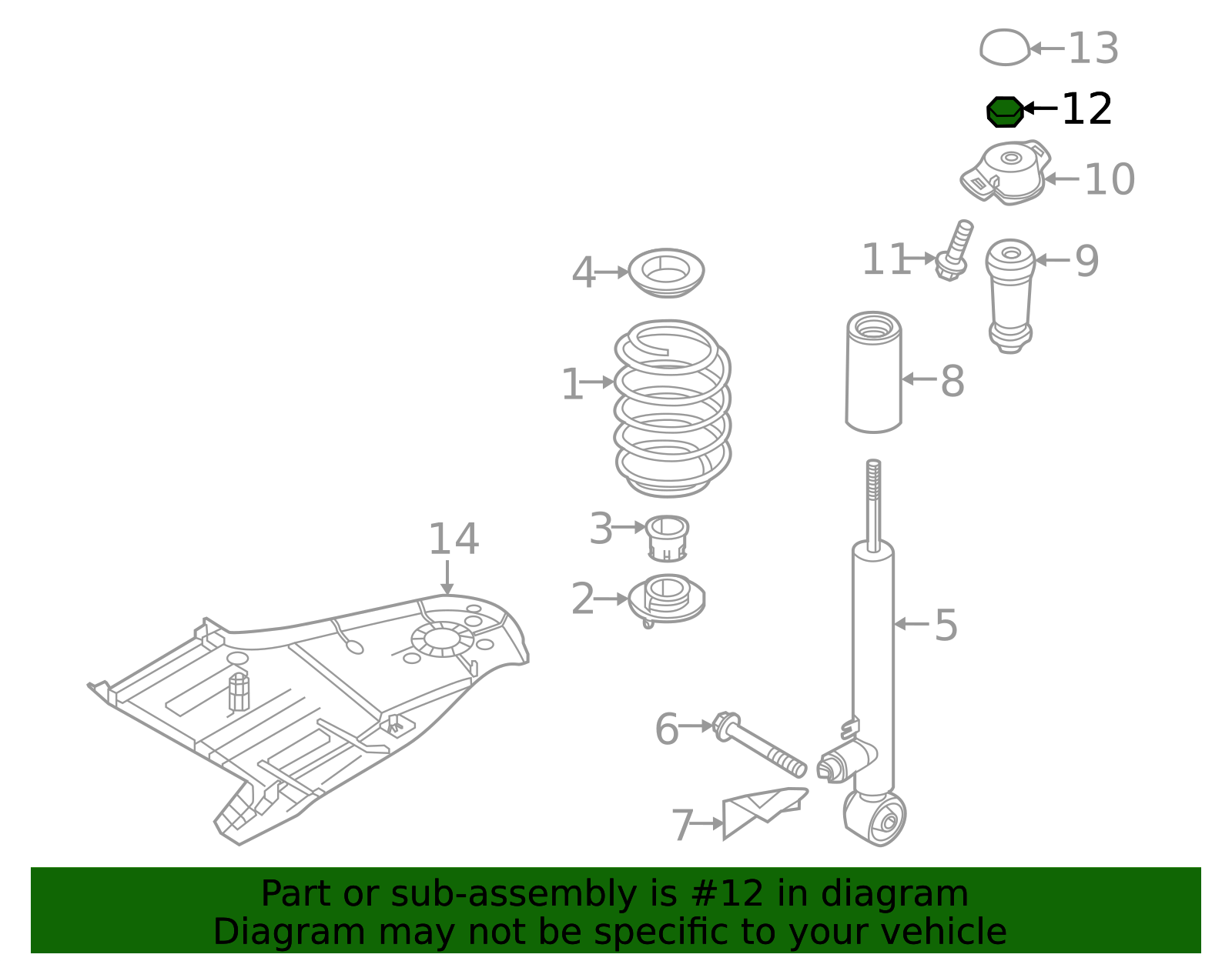 Oem 26f Wht 2015-2026 Volkswagen Top Nut WHT-007-127 | OEM Parts Online