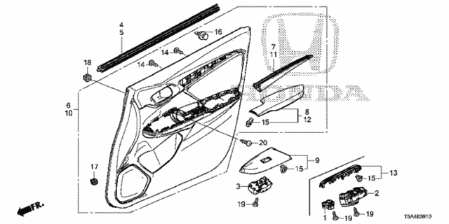 Front Door Lining for 2016 Honda Fit #0