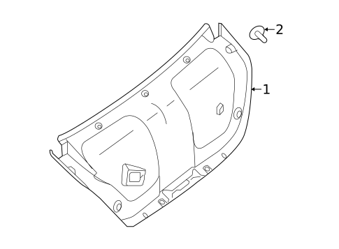 Interior Trim - Trunk for 2013 Nissan Altima #0