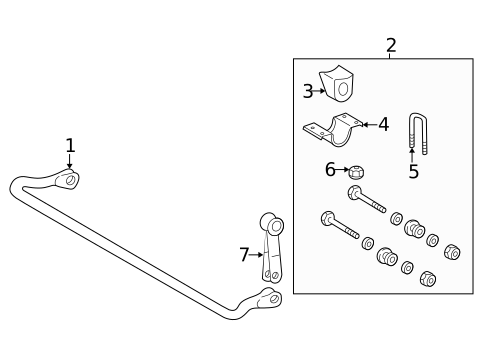Stabilizer Bar & Components for 2009 Mercedes-Benz G 55 AMG&reg; #0