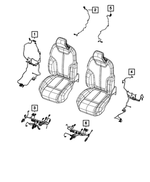 68379885AD - Electrical: Seat Back Wiring for Jeep: Grand Cherokee, Grand Cherokee L Image