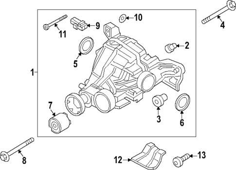 Axle & Differential for 2025 Porsche Cayenne #0