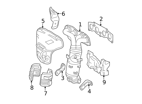 Exhaust Manifold for 2010 Scion tC #0