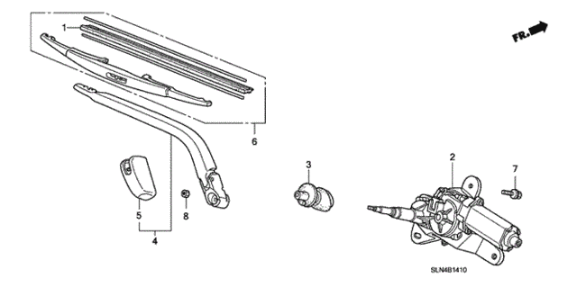 Rear Wiper for 2007 Honda Fit #0