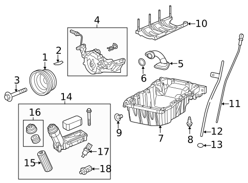 Cylinder Block Components for 2016 Chrysler 200 #0